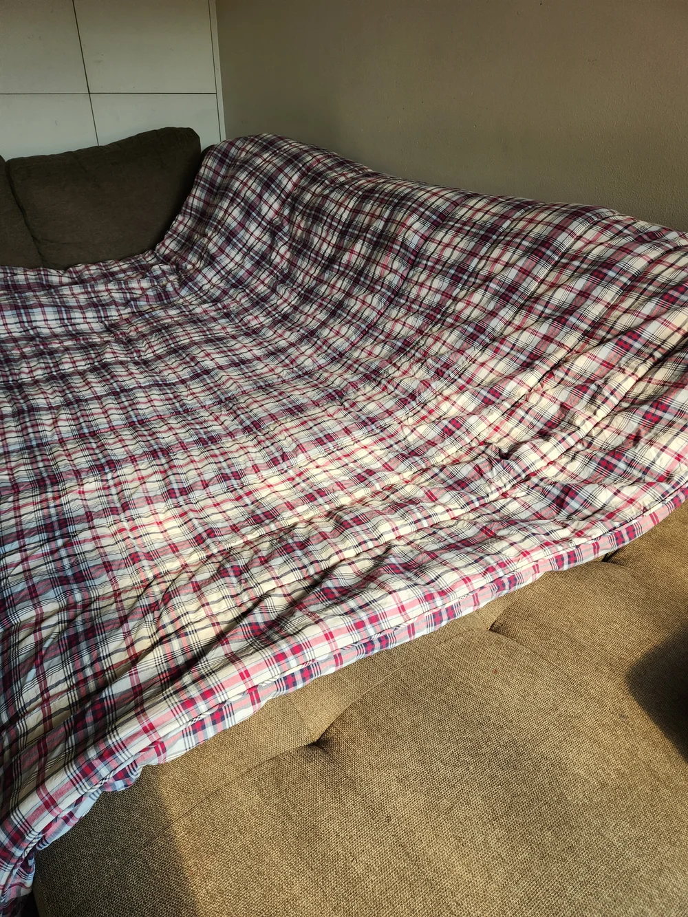 Vtge Ralph Lauren Plaid Cotton Comforter